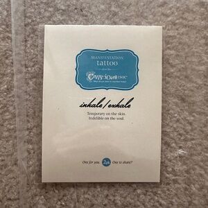 NEW Conscious Ink Inhale / Exhale Manifestation Tattoo - 3 Pack